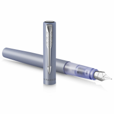 Parker Vector XL Kupakos töltőtoll metál ezüstkék - M / Kék (2159745) toll