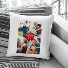  Párna kollázs fotókkal - Legjobb apa lakástextília