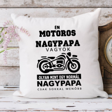 Párna nagypapának - Menő motoros nagypapa lakástextília