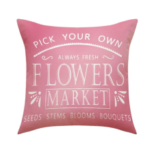  Párnahuzat 45 x 45 cm, FLOWERS MARKET felirattal POD159 lakástextília