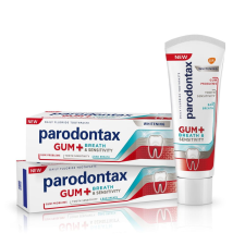 Parodontax Fogkrém Gums + Breath & Sensitive Teeth Whitening, 2x75ml fogkrém