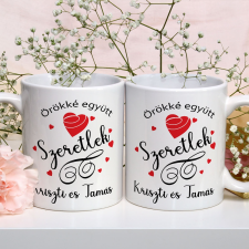 Páros bögre szerelmeseknek - Ajándék Valentin napra bögrék, csészék