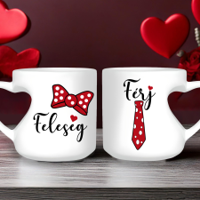  Páros szív bögre - Férj és feleség bögrék, csészék