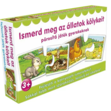  Párosító puzzle - fejlesztő játék-Ismerd meg az állatok kölykeit (Dohi) puzzle, kirakós