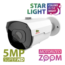 Partizan IPO-VF5MP AF Starlight 2.0, PoE IP Csőkamera, 5.0 MP felbontás, 1/2.8" Sony Starvis CMOS chip megfigyelő kamera