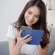 Partnertele Intelligens flipes tok Samsung S22 Plus kék tok és táska