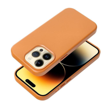Partnertele Leather Mag Cover IPHONE 15 PRO MAX narancssárga tok tok és táska