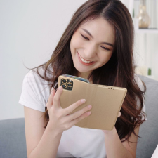 Partnertele Smart Case könyvtok MOTOROLA MOTO Edge 40 arany tok és táska