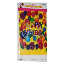  Party asztalterítő sárga lufis mintával 170x200cm lakástextília