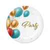 PARTY Balloon papírtányér 6 db-os 18 cm