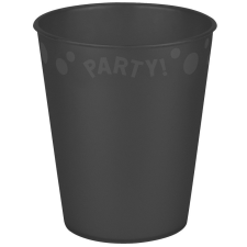 PARTY Black, Fekete pohár, műanyag 250 ml babaétkészlet