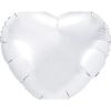 Party Deco Fólia Lufi Fehér Szív 45cm FB9M-008 (PARX1247)