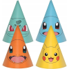 Party Deco Pokémon Thunder Parti Kalap, Csákó 8 db-os (629321)