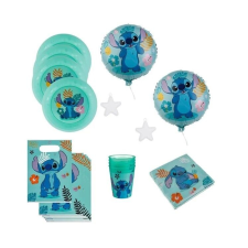 Party szett, Lilo és Stitch minta, 36db, kék party kellék