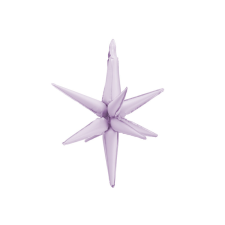 PartyDeco 3D Csillag fólia lufi 70cm Lila party kellék