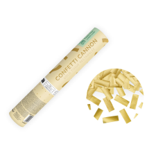 PartyDeco Konfetti ágyú – arany csíkok (20 cm) party kellék