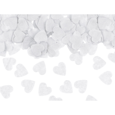 PartyDeco Konfetti – Szívek fehér 15 g party kellék