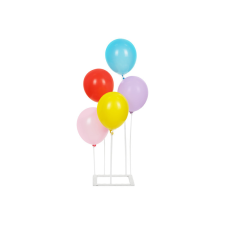 PartyDeco Moduláris lufiállvány talppal – átlátszó, variálható elemekkel party kellék