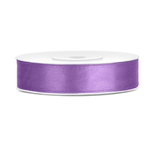PartyDeco Szatén szalag levendula lila 12mm/25m szalag, zsinór