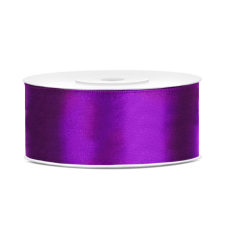 PartyDeco Szatén szalag lila 25mm/25m szalag, zsinór