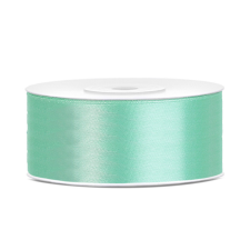 PartyDeco Szatén szalag menta 25mm/25m szalag, zsinór
