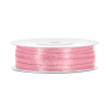 PartyDeco Szatén szalag világos rózsaszín 3mm/50m
