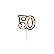 PartyDeco születésnapi gyertya, elegáns, 50 sütés és főzés