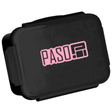 PASO BeUniq műanyag uzsonnás doboz - Black-Pink(PP22BRO-3036) uzsonnás doboz