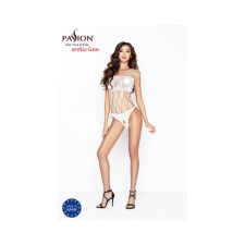 Passion BS035 - vállpántos, nyitott necc body (fehér) - S-L body