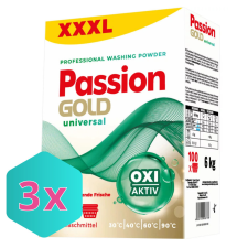  Passion Gold univerzális mosópor 6kg / 100 mosás KARTON - 3 db tisztító- és takarítószer, higiénia
