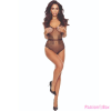 PASSION WOMAN BODYSTOCKINGS PASSION - BS115 FEKETE RÁCSOS HARISNYA