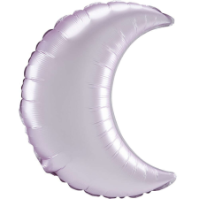 Pastel Pink szatén hold fólia lufi 43 cm party kellék