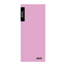 Pastelini rózsaszín havi PVC határidőnapló 2025 határidőnapló