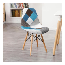  Patchwork étkezőszék- kék kockás bútor