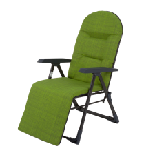 Patio Patio Galaxy Plus összecsukható kerti szék lábtartóval zöld kerti bútor