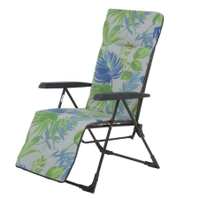 Patio Patio Torino Plus összecsukható kerti szék lábtartóval levelek kerti bútor