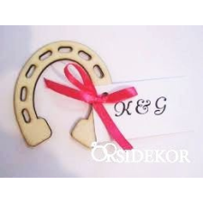  Patkó fából, köszönetajándék és ültetőkártya 2 az 1-ben dekorációs kellék