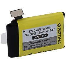 PATONA akkumulátor okosórához Apple Watch 3 GPS 262mAh A1847 38mm okosóra kellék