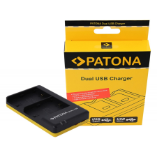 PATONA Canon LP-E6 Dupla Töltő - LPE6 Akkumulátor USB Dupla Töltő (Charger) digitális fényképező akkumulátor