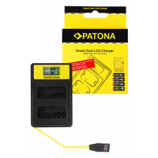 PATONA Canon LP-E8 Smart Dupla LCD USB Töltő digitális fényképező akkumulátor töltő