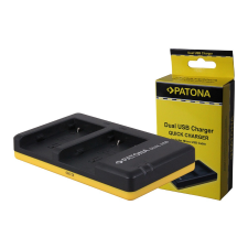 PATONA Dupla gyorstöltő Canon NB2L, NB2LH, 2L12, 2L14 Micro-USB kábellel együtt digitális fényképező akkumulátor töltő