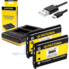PATONA Foto Dual Quick Olympus Li-40B/42B + 2 x 500mAh akkumulátor digitális fényképező akkumulátor