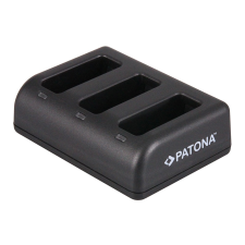 PATONA GoPro HERO 8 7 6 5 Akkumulátor Tripla-Töltő (3X Charger) sportkamera kellék
