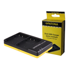 PATONA Panasonic DMW-BLF19E Töltő - BLF19 Akkumulátor Dupla-Töltő (Charger) digitális fényképező akkumulátor