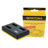 PATONA USB Tripla töltő Canon NB-13L PowerShot G5 X G5X G7 X G7 X Mark II G7X G9 X G9X USB C típusú kábellel együtt