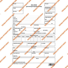 Pátria Nyomtatvány Bölcsődei gyermekegészségügyi törzslap 5 lapos garnitúra nyomtatvány