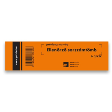 Pátria Nyomtatvány Ellenőrző sorszámtömb 100 lapos 146x40 mm kék nyomtatvány