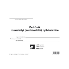 Pátria Nyomtatvány Eszközök munkahelyi nyilvántartása 67 tételes A/5 fekvő nyomtatvány