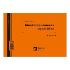 Pátria Nyomtatvány Fogászati munkalap lemezes fogpótláshoz 50x3 lapos tömb A5 fekvő nyomtatvány