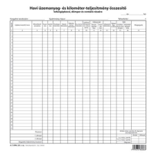 Pátria Nyomtatvány Havi összesítő (teher) szabadlap 295x295 mm nyomtatvány
